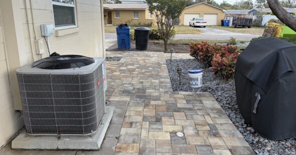 Backyard Paver Installation Completed Project Image 1