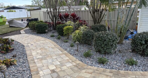 Backyard Paver Installation Completed Project Image 4
