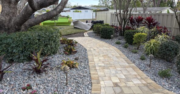 Backyard Paver Installation Completed Project Image 5