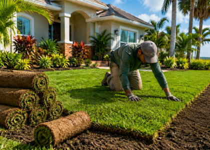 CDS best time to lay sod in Florida.