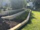 Retaining wall installed in Florida front yard.